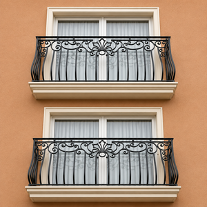 Balustrades et rampes en fer forgé sur mesure pour balcon, garde-corps décoratifs en métal pour villas, maisons de luxe et espaces extérieurs - Product Image 2