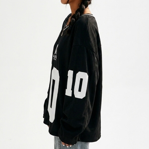 Custom Casual Plus Size Unisex Breathable 100% Polyester Print Streetwear American Football Jerseys Embroidery Patch Letter Logo - Product Image 3