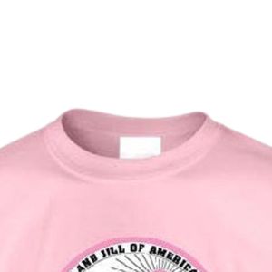 เสื้อยืดคอกลมแขนสั้นสีชมพูสำหรับวัยรุ่นพร้อมดีไซน์กราฟิกไวนิลสำหรับใส่ไปโรงเรียนทุกวัน สวมใส่สบาย - Product Image 2