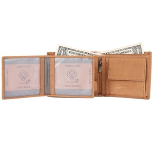 Portefeuille en cuir pour homme, grande capacité, avec porte-cartes et organisateur d'argent, idéal pour les voyages, disponible à la vente en gros - Product Image 4