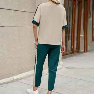 Ensemble d'été pour femmes, élégant, respirant, léger, décontracté, chic, tendance, confortable, doux, design moderne - Product Image 2