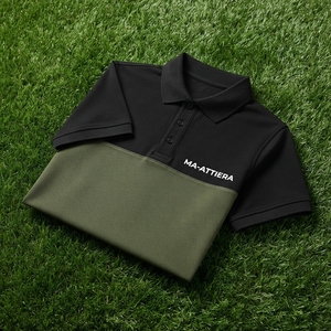Camiseta Deportiva de Golf de Manga Corta para Hombre, Personalizada, Negra, Verde Oliva, Tejido Sólido de Secado Rápido, Uniforme de Trabajo, OEM, ODM, Venta al Por Mayor - Product Image 6
