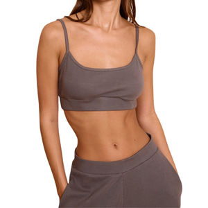 เสื้อชั้นในกีฬาโยคะแบบมีฟองน้ำสำหรับผู้หญิง ขายส่ง แบบสั่งทำได้ ไม่มีสายหลัง เหมาะสำหรับออกกำลังกายและวิ่ง ระบายอากาศได้ดี - Product Image 1