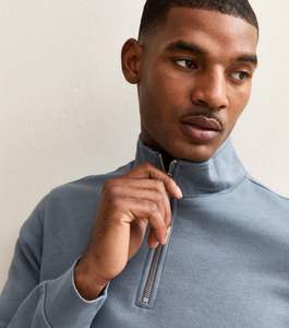 Sweat-shirt à col zippé pour homme, marque privée, en molleton de coton, épaules tombantes, brodé, marque de luxe, faible MOQ - Product Image 3