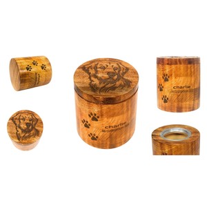Custom Personalized Wooden Pet Cremation Urn Handcrafted Solid <b>Memorial</b> <b>Keepsake</b> Box Photo Engraved Funeral Supplies - Product Image 1