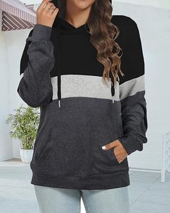Sweat à capuche décontracté ample à manches longues imprimé pour femmes, mode streetwear grande taille - Product Image 4