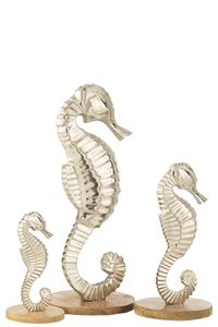 Décoration Hippocampe en Aluminium d'Inspiration Luxe, Alliant Artisanat Artistique et Apparence Intérieure Haut de Gamme - Product Image 4