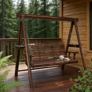 Sedia a Dondolo da Giardino in Metallo Contemporaneo per Soggiorno, Parco, Ristorante e Hotel - Product Image 5