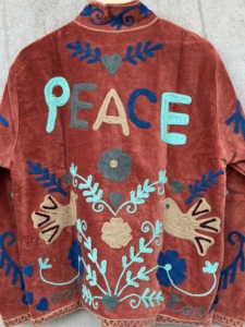Handmade <b>Velvet</b> Embroidery Reversible Eco-Friendly High Quality Bomber <b>Jacket</b> Full Sleeve Floral Pattern Bohemian Cotton Artisan - Product Image 5