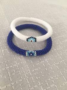 Ensemble de bracelets enveloppants en perles jaunes et oranges, bracelets ronds épais pour femmes, bijoux ethniques, accessoires de vente en gros - Product Image 3