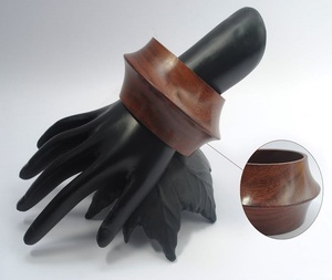 Brazalete de Madera Hecho a Mano, Tamaño Personalizado, Decoración Étnica para el Hogar, Uso Diario, por F S International - Product Image 4
