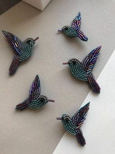 Broches brodées 3D de qualité supérieure, motifs sapin de Noël perlé faits main, pour loisirs créatifs, papeterie, vêtements et décoration - Product Image 6