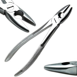 Ensemble de forceps d'extraction dentaire, instruments chirurgicaux argentés, classe I, modèle américain, acier inoxydable de haute qualité - Product Image 5