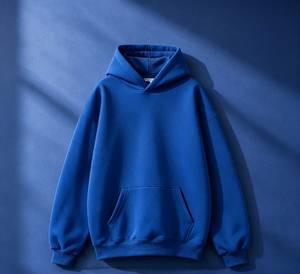 เสื้อฮู้ดผู้ชายสีดำ ดีไซน์เรียบง่าย ผ้าฝ้ายเฟรนช์เทอร์รี่ ทรงหลวม ใส่ได้ในฤดูใบไม้ผลิ เป็นมิตรต่อสิ่งแวดล้อม - Product Image 3