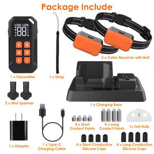 Collare di Addestramento Wireless 2-in-1 IP67 Impermeabile per Cani con Recinzione Elettrica, Sistema di Contenimento con Bip, Vibrazione e Scossa per Animali Domestici - Product Image 5