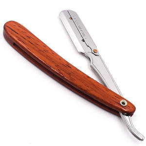 Navaja de Afeitar Clásica Plegable para Barbería, Cuchilla de Acero Inoxidable de Una Sola Hoja, Mango de Plástico, Herramienta Reutilizable para Salón - Product Image 5