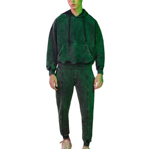 Survêtement d'hiver décontracté coupe-vent en coton et polyester, respirant, léger, à capuche, avec logo personnalisé, grande taille, pour homme, élastique - Product Image 1