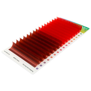 Plateaux d'extensions de cils colorés à effet volume rapide, cils en vison pour volume russe, cils mixtes pour fêtes, fournisseurs en gros - Product Image 2