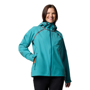 Ladies Outdoor Rain <b>Jacket</b> Waterproof Breathable Hooded Windbreaker Lightweight Travel Hiking Cycling Shell Custom OEM Private - Product Image 2