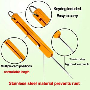 Stuzzicadenti Portatili in Titanio Retrattili Riutilizzabili, Porta Stuzzicadenti in Metallo da Tasca, Portachiavi in Acciaio Inossidabile, Formato da Viaggio per Igiene Orale - Product Image 2