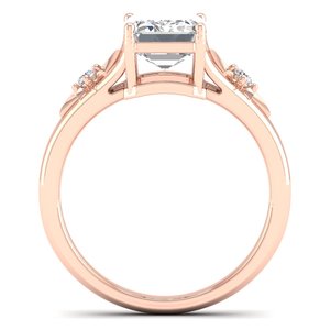 Bagues de fiançailles REYES de luxe en or massif 14 carats avec moissanite certifiée GRA pour femmes, cadeaux d'anniversaire parfaits, bijoux raffinés - Product Image 4