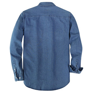 Camisa de Mezclilla para Hombre, Transpirable, de Manga Larga, Casual, con Botones, Tela de Algodón Suave, Perfecta para Uso Diario - Product Image 2