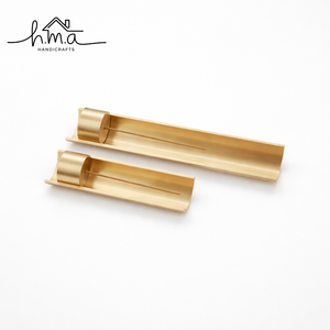 Modern Brass Incense Holder Long Tray Design <b>Stick</b> Burner Minimal Metal Ash Catcher Incense Stand Home Decor Aromatherapy Holder - Product Image 4