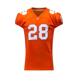 2025 camisetas de fútbol americano personalizadas, uniformes de sarga de aparejos transpirables, opciones de talla grande cortas delanteras, lo último en personalizable 2020 - Product Image 1