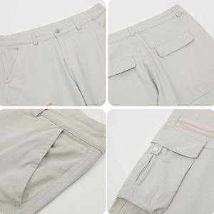Pantalon cargo ample pour homme, coupe décontractée, jambe large, multi-poches, streetwear décontracté, pantalon utilitaire - Product Image 5
