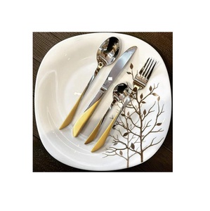 Modern Stainless Steel Dishwasher Safe Lightweight <b>Flatware</b> Set Dinner Spoons Forks Knives for Kitchen Restaurant Hotel - Product Image 4