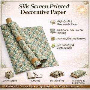 Hojas de Papel Decorativas Personalizadas con Serigrafía Hecha a Mano para Tarjetas de Felicitación, Envoltura de Regalos, Manualidades, Scrapbooking y Papelería - Product Image 6