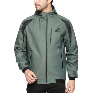 Veste de golf pour homme de qualité supérieure, coupe-vent, légère, résistante à l'eau, respirante, fermeture éclair intégrale, vêtements de sport d'extérieur, entraînement, performance - Product Image 1