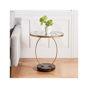 Contemporary Metal And Wooden Side <b>Table</b> New Design Modern Accent <b>Table</b> Stylish <b>Bedside</b> End <b>Table</b> New Arrival Home Decor - Product Image 3