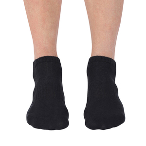 Chaussettes de sport basses pour hommes, couleur unie, respirantes, avec soutien de la voûte plantaire, en coton, personnalisables OEM, vente en gros - Product Image 5