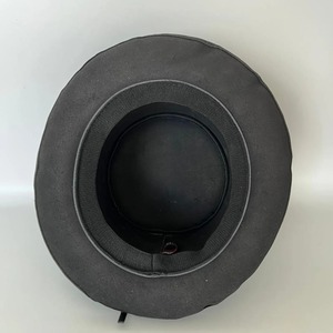 Sombrero de Copa de Terciopelo Premium Unisex, Diseño Clásico de Corona Alta, Elegante Gorro Negro con Acabado Liso, Fabricación Personalizada para Exteriores - Product Image 6