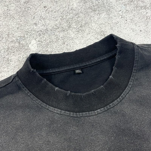 Camiseta Deportiva Estilo Urbano, de Algodón, con Aspecto Vintage, Lavado Ácido, Cuello Redondo, Manga Corta, Corte Holgado - Product Image 6