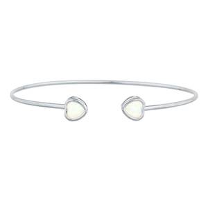 925 Sterling Silver Natural Excellent Quality Ethiopian Opal Gemstone Handmade Designer Adjustable Bangle For Women Customized - Product Image 4