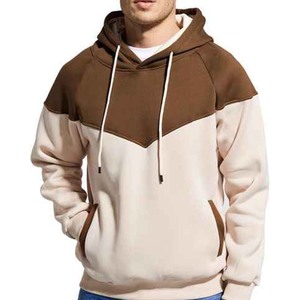 Sweat à capuche oversize pour homme de haute qualité, nouveau modèle, avec logo personnalisé, respirant, doublé, méthode de tricotage. - Product Image 1