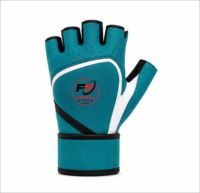 Gants de cyclisme d'extérieur personnalisés, demi-doigts, respirants, protection UV, en cuir de vachette, unisexes, pour le sport, la gym et le fitness