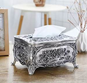 Stainless Steel Tissue Box <b>Cover</b> Modern Elegant Napkin Holder For Living Room <b>Dining</b> <b>Table</b> Decoration - Product Image 5