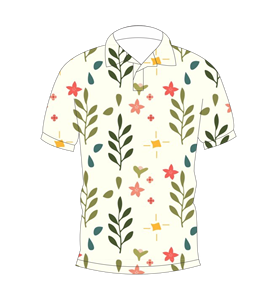 Camisa Polo con Estampado Floral en Toda la Superficie, Transpirable, Estilo Golf, Casual de Verano, Manga Corta, para Hombre y Mujer - Product Image 1
