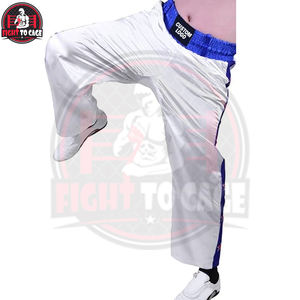 Pantalones de Kickboxing al por Mayor para Adultos, de Contacto Total, para Boxeo, Muay Thai, Fitness y Karate, de Tela de Poliéster Satinado - Product Image 2