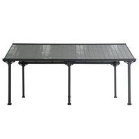 Abri de voiture/garage préfabriqué en acier de haute qualité, simple, portable, anti-corrosion, imperméable, 10x20 pieds, avec couleur personnalisée