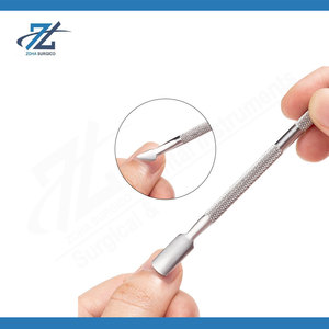 Empujador de Cutículas de Doble Cabeza de Acero Inoxidable, Herramienta Profesional para Manicura y Pedicura, Fabricante de Pakistán - Product Image 4