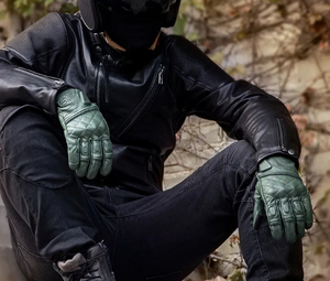 Gants de moto OEM, gants de conduite à doigts entiers, protection intégrale, avec maille respirante pour les sports moto et le tourisme - Product Image 4