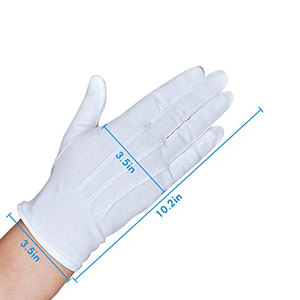 Concevez vos propres gants maçonniques personnalisés en coton – Blancs, doux, compatibles écran tactile et détection d'aiguille, prêts pour le sport, pour les anciens maîtres. - Product Image 2