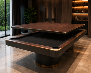 Negroni Luxury Convertible Dining Pool <b>Table</b> Solid Wood Billiard <b>Table</b> for Villas Hotels and Luxury Residences - Product Image 2