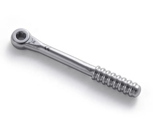 Clé à cliquet carrée à long manche de 4,0 mm pour implant dentaire, en acier inoxydable, certifiée CE, manuelle, chirurgicale, classe II - Product Image 2