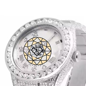Reloj de Pulsera de Lujo Automático con Esfera Romana Premium y Diamantes, Logotipo Personalizado, Cristal de Zafiro, Diseño Directo de Fábrica - Product Image 5