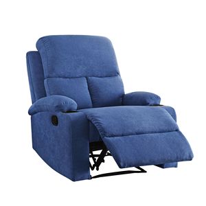 Poltrona blu con portabicchieri comodi posti a sedere con comodo accessorio - Product Image 5
